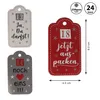 Anhänger Adventskalender Sprüche, DIY, 24tlg, 4,5x8cm Produktbild-Vorschau 2