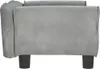 vidaXL Letto per cani grigio chiaro 70x45x30 cm in velluto Anteprima dell’immagine prodotto 4