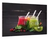 Wallario Wandbild Bunte Smoothies in grün und rot, Größe: Produktbild-Vorschau 2
