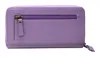 Esquire Leder Geldbörse Peru Zip Around Wallet Lilac Produktbild-Vorschau 4