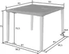 tectake® Rattan Tisch Tarent 93,5 x 93,5 x 75 cm Produktbild-Vorschau 4