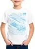 style3 C64 Heimcomputer Blaupause Kinder T-Shirt classic Produktbild-Vorschau 1