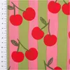Baumwollstoff Meterware Popeline Kirschen Streifen rosa Produktbild-Vorschau 3