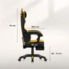 Herní židle Huzaro Force 3.7 Yellow s ergonomickým Náhled obrázku produktu 3