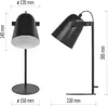 EMOS Lampe de table noire Nina pour ampoule E27 Z7642B Voir les images du produit 20