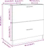 vidaXL Spodní skříňka pod umyvadlo Sonoma dub 59x37x59 cm Náhled obrázku produktu 8