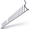 A close-up, angled view of a gray metal dishwasher rack insert with multiple prongs for holding plates. Produktbild-Vorschau