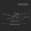 Deckenventilator, Fernbedienung, 132 cm Produktbild-Vorschau 11