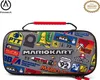 A collage of Mario Kart themed stickers on a gray case with a red handle. Produktbild-Vorschau