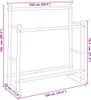 vidaXL Věšák na oblečení 100x30x100 cm bambusový Náhled obrázku produktu 7