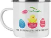 Mr. & Mrs. Panda Emaille Tasse Küken Schlüpfen - Weiß - Produktbild-Vorschau 1