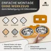 VAYPET Doppel-Katzennapf erhöht 2x300ml Edelstahl Produktbild-Vorschau 4