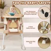 Hochstuhl Baby 2 in 1 mit Rollen, Höhenverstellbar Produktbild-Vorschau 5