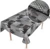 Tischdecke Wachstuch Premium Ornamente Grau Robust Produktbild-Vorschau 1