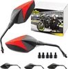 Area1 Prémiové zrcátko na motorku červené Sada zpětných Náhled obrázku produktu 1