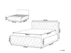 BELIANI Bett Samtstoff Grau 160 x 200 cm Bettkasten Produktbild-Vorschau 3
