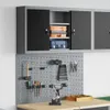 vidaXL Gereedschapskast-set, 3 stuks, zwart, gepoedercoat Productafbeelding-voorbeeld 2