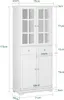 SoBuy FSB76-W Küchenschrank Hochschrank Produktbild-Vorschau 3