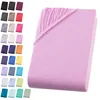 Jersey Spannbettlaken 180-200x200 cm Spannbettuch 100% Produktbild-Vorschau 1