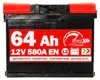 SPEED Batterie de voiture 12V 64Ah 580A borne droite Voir les images du produit 2