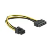 DELOCK Stromkabel SATA 15pin -> 6pin PCI Express 0.21m Anteprima dell’immagine prodotto 5