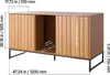 Armadietto per gatti VEVOR, 1200x450x665 mm, lettiera con Anteprima dell’immagine prodotto 8
