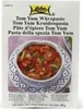 A packet of Tom Yum spice paste with a picture of the finished dish. Produktbild-Vorschau