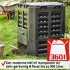 HECHT 3060 Komposter Kunststoff | 360 Liter | Schwarz | Produktbild-Vorschau 2
