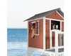 AXI Spielhaus Beach Lodge XL in Rot mit Rutsche in Grau | Produktbild-Vorschau 8
