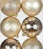 Weihnachtskugeln Kunststoff 8cm mit Glitzer 6er Set - Produktbild-Vorschau 2