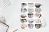 MuchoWow® Mauspad Mousepad Kaffeetassen - Abstrakt - Muster Produktbild-Vorschau 5