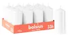 Bolsius 12er Set glatte StumpenKerzen, 12cm, weiß Produktbild-Vorschau 1