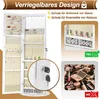XMTECH skříňka na šperky 3 v 1 se zrcadlem po celé délce a Náhled obrázku produktu 4