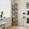 Eckregal stehend mit 6 Ebenen,Bücherregal,Mehrzweckregal Produktbild-Vorschau 1