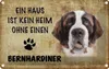 vianmo Blechschild 20x30 cm Bernhardiner Hund ohne kein Produktbild-Vorschau 1