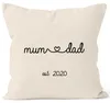 Kissen-Bezug Aufdruck Mama Papa Mum Dad Geschenk Eltern Produktbild-Vorschau 1