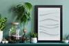 Bild 20x30 MDF-Rahmen, Wandkunst Wellen Abstraktion Produktbild-Vorschau 2