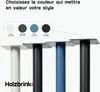 HOLZBRINK Pieds de table 72 cm en métal bleu gris Ø42,4 mm Voir les images du produit 5