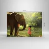 Bilder auf glas - Elefant Tier - 70x50cm - Glasbilder - Produktbild-Vorschau 3