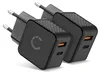 2XCELLONIC USB C Ladegerät 20W, 2 Port Ladegerät USB Produktbild-Vorschau 1