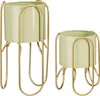 Mica Decorations Donau Blumentopf auf Ständer - 2er-Set - Produktbild-Vorschau 1