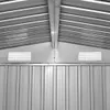 vidaXL Gartenschuppen Grau Metall 257 x 205 x 178 cm Produktbild-Vorschau 6