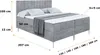 ALTDECOR  Boxspringbett mit Silber Füßen, Matratze und Produktbild-Vorschau 6