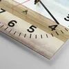 Wanduhr - Quadrat - Glasuhr - Abstraktion Gürtel Gold - Produktbild-Vorschau 5
