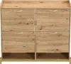 Moderní botník Sweiko ve vzhledu dřeva - 4dveřový botník - Náhled obrázku produktu 16