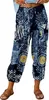 ASKSA Femme 7/8 Imprimer Pantalon long en lin Pantalon Voir les images du produit 1