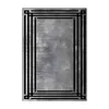 Teppich in Silberoptik mit schwarzem Rahmenmuster – 120x180 Produktbild-Vorschau 1