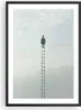 Gerahmtes Poster - Schwarzer Rahmen - Leiter Himmel Symbol Produktbild-Vorschau 1