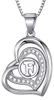 Morella® Damen Halskette Herz Buchstabe F 925 Silber Produktbild-Vorschau 1