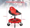 Taboret warsztatowy COSTWAY na kółkach, siedzisko na Podgląd zdjęcia produktu 3